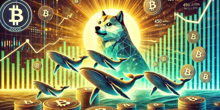 Dogecoin Whales Accumulate 450 Million DOGE During Recent Price Dip – Time For A Breakout?