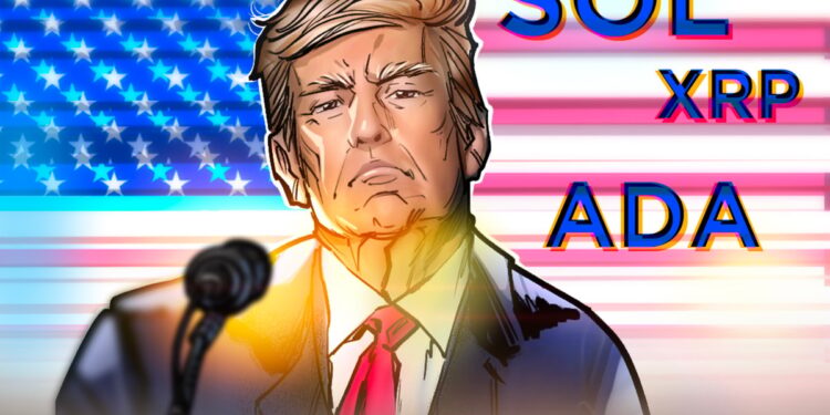 President Trump says crypto reserve will include SOL, XRP, and ADA