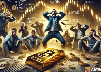 Bitcoin at $10K? Analyst highlights risk as gold surges 15% in 2025