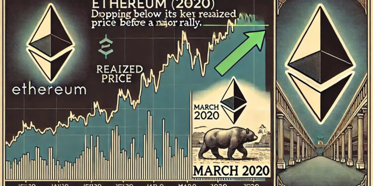 Ethereum Drops Below Key Realized Price: Last Time Was March 2020 Before A Rally