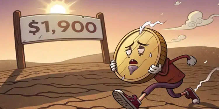 Ethereum’s test of strength: $1,900 resistance awaits as bulls eye a breakout