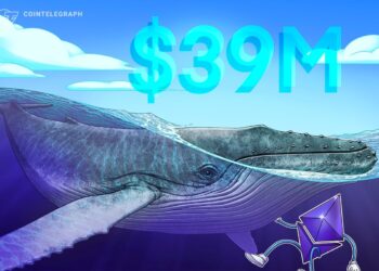 Ethereum Whale Stacks $39M in ETH Despite Ether Falling Harder Than Bitcoin
