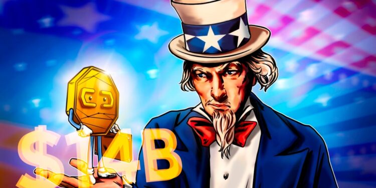 US Gov’t Could Add $14B to Crypto Reserves as Part of Forfeiture Case
