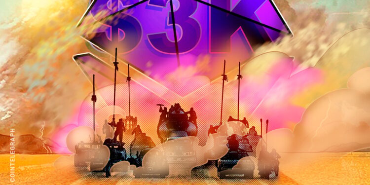 Ether Price Risks Drop Below $3K as Spot ETF Inflows Cool