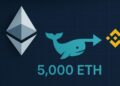 Whale Sends Another 5,000 ETH To Binance